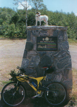 The Great Western Trail is on the other side of this monument.