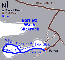 Bartlett Wash Trail Map