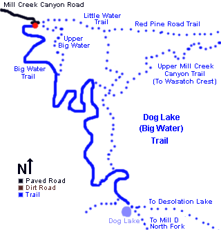 Dog Lake Trail Map