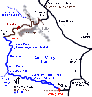 Green Valley Trial Map