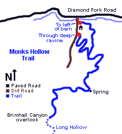 Monks Hollow Trail Map