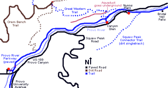 Provo River Parkway (Canyon) Map